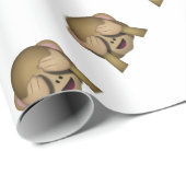 Niedlich sehen Sie keinen schlechten Affen Emoji Geschenkpapier (Rolleneckpunkt)