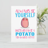 Niedlich Seien Sie immer selber, es sei denn, Sie  Einladung (Stehend Vorderseite)