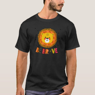 Niedlich sein mutig und mutig Löwe für Kinder und T-Shirt