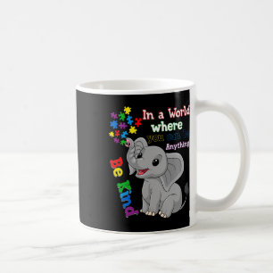 Niedlich sein netter Elefant und Puzzle Piece Auti Kaffeetasse