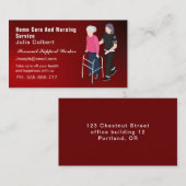 Niedlich Senior Companion oder Ältere Laufbahn rot Visitenkarte (Vorne/Hinten)