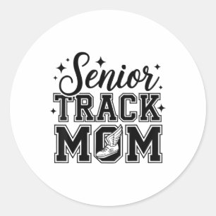 Niedlich Senior Track Mama Life 2025 Sports CL of  Runder Aufkleber