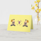 Niedlich Serenity Serendipity Yoga Liebe Personali Karte (Gelbe Blume)