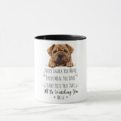 Niedlich Shar Pei Dog Funny Custom Tasse (Zentrum)