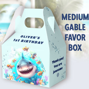 Niedlich Shark Baby Boy 1. Geburtstag Mittleres Ga Geschenkschachtel