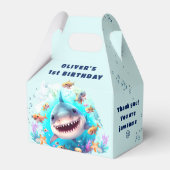 Niedlich Shark Baby Boy 1st Geburtstag Gastgeschen Geschenkschachtel (Vorderseite)