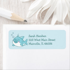 Niedlich Shark Baby Shower Kawaii Blue Boy