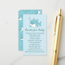 Niedlich Shark Baby Shower Kawaii Blue Boy Books