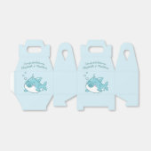 Niedlich Shark Baby Shower Kawaii Blue Boy Geschenkschachtel (Ungefaltet)