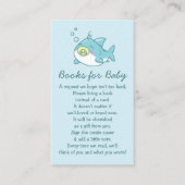 Niedlich Shark Baby Shower Kawaii Bücher für Baby Begleitkarte (Vorderseite)