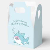 Niedlich Shark Baby Shower Kawaii Pink Girl Geschenkschachtel (Geöffnet)