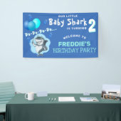Niedlich Shark Blue Balloons Geburtstagsparty Banner (Messeveranstaltung)