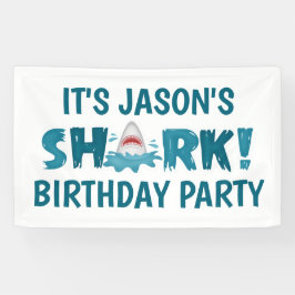 Niedlich SHARK Geburtstagsparty Kid Banner
