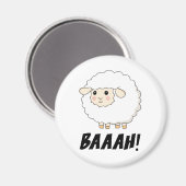 Niedlich Sheep Baaah Magnet (Vorderseite/Rückseite)