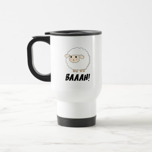 Niedlich Sheep Baaah Reisebecher (Links)