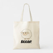 Niedlich Sheep Baaah Tragetasche (Rückseite)