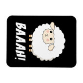 Niedlich Sheep Baah Magnet (Horizontal)