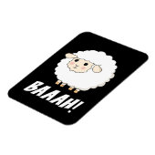 Niedlich Sheep Baah Magnet (Linke Seite)