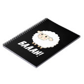 Niedlich Sheep Baah Notizblock (Linke Seite)