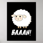 Niedlich Sheep Baah Poster (Vorne)