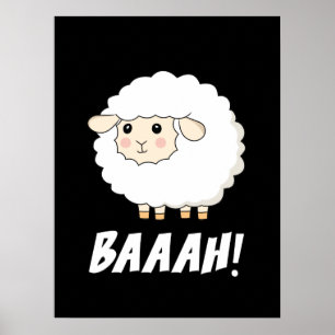 Niedlich Sheep Baah Poster