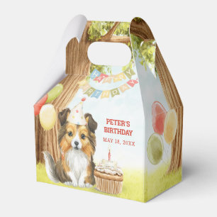Niedlich Sheltie Hund Geburtsjubiläumsbox Geschenkschachtel