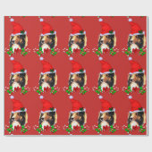 Niedlich Sheltie Weihnachten Geschenkpapier (Flach)