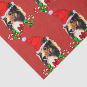 Niedlich Sheltie Weihnachten Seidenpapier (Detail)