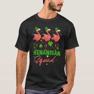 Niedlich Shenanigan Squad Leprechaun Flamingo St P T-Shirt