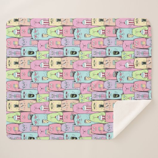 Niedlich Sherpadecke (Vorderseite (Horizontal))