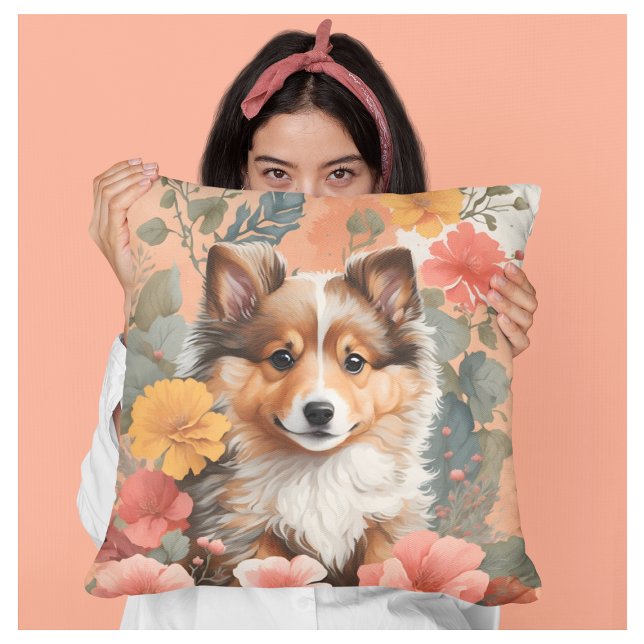 Niedlich Shetland Sheepdog Welpe Kissen (Von Creator hochgeladen)