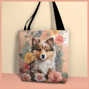 Niedlich Shetland Sheepdog Welpe Tasche