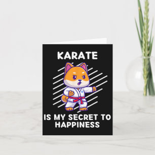 Niedlich Shi Inu Karate ist mein Geheimnis für glü Karte