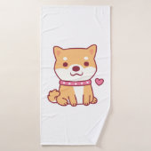 Niedlich Shiba Inu Dog Badehandtuch (Badehandtuch)