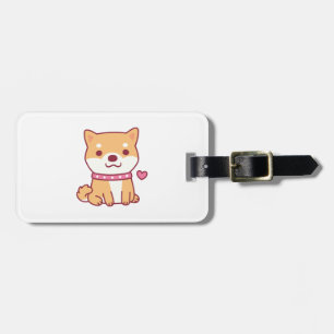 Niedlich Shiba Inu Dog Gepäckanhänger