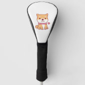 Niedlich Shiba Inu Dog Golf Headcover (Vorderseite)