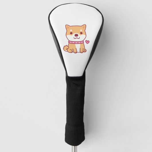 Niedlich Shiba Inu Dog Golf Headcover (Vorderseite)