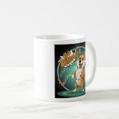 Niedlich Shiba Inu Dog Kaffeetasse (VorderseiteRechts)