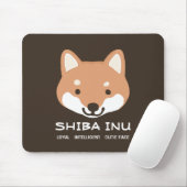 Niedlich Shiba Inu Dog | Loyal Intelligent Süsse F Mousepad (Mit Mouse)