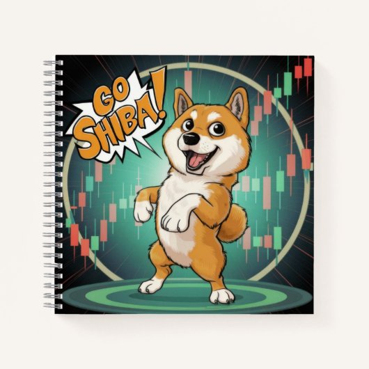Niedlich Shiba Inu Dog Notizblock (Vorderseite)