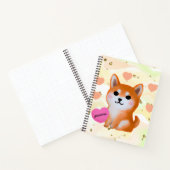 Niedlich Shiba Inu Hearts | Für Hunde Notizblock (Innenseite)
