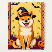 Niedlich Shiba Inu in Hexenhut Planer (Rückseite)