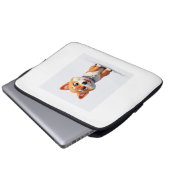 Niedlich Shiba Inu Laptopschutzhülle (Vorne Knopf)