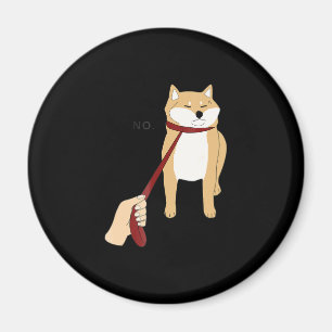 Niedlich Shiba inu   Nope dog-lustiges Design Magnet