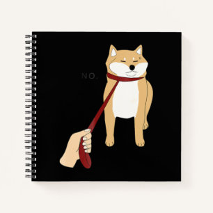 Niedlich Shiba inu Nope dog-lustiges Design Notizblock