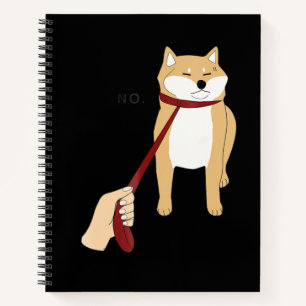 Niedlich Shiba inu   Nope dog-lustiges Design Notizblock