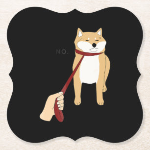 Niedlich Shiba inu Nope dog-lustiges Design Untersetzer