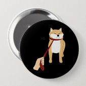 Niedlich Shiba Inu Nope - Doge Meme Button (Vorne & Hinten)