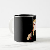 Niedlich Shiba Inu Nope - Doge Meme Zweifarbige Tasse (Vorderseite Links)