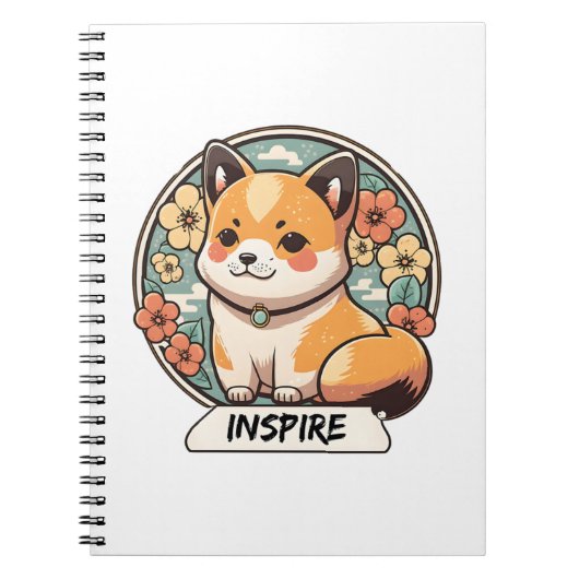 Niedlich Shiba Inu Pup Notizblock (Vorderseite)